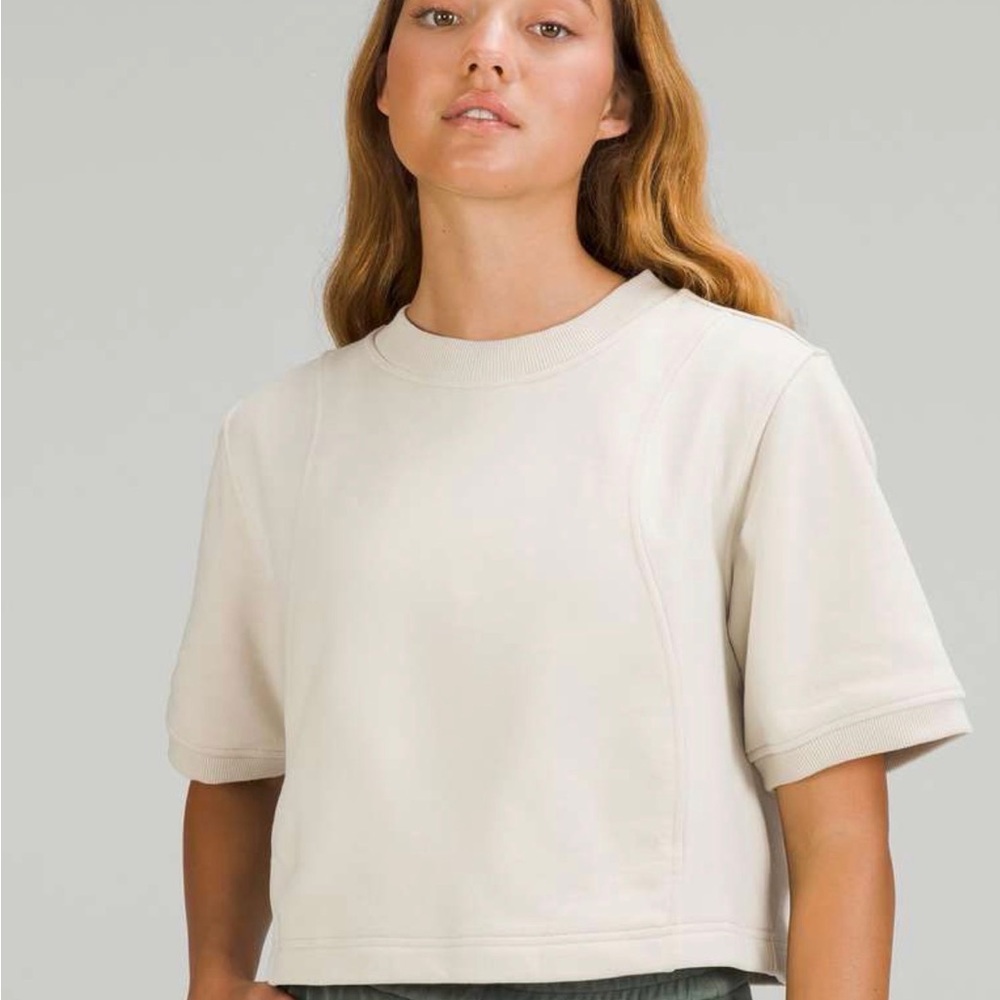 Lululemon Cotton French Terry + Swift T-Shirt (dusty rose)